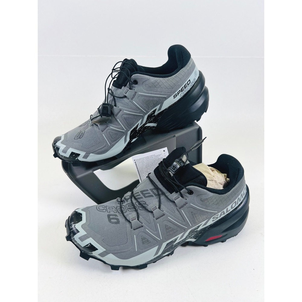 Salomon Speedcross 6 Mens Trail Running Shoes Grey Black L41738000 Size 8